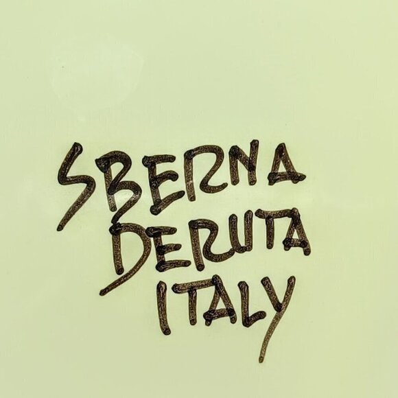 Sberna Deruta Italy Olive Oil & Vinegar Ceramic Serving Set - Picture 9 of 9